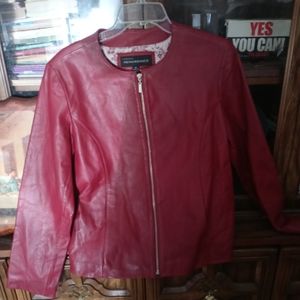 Leather bikers jacket